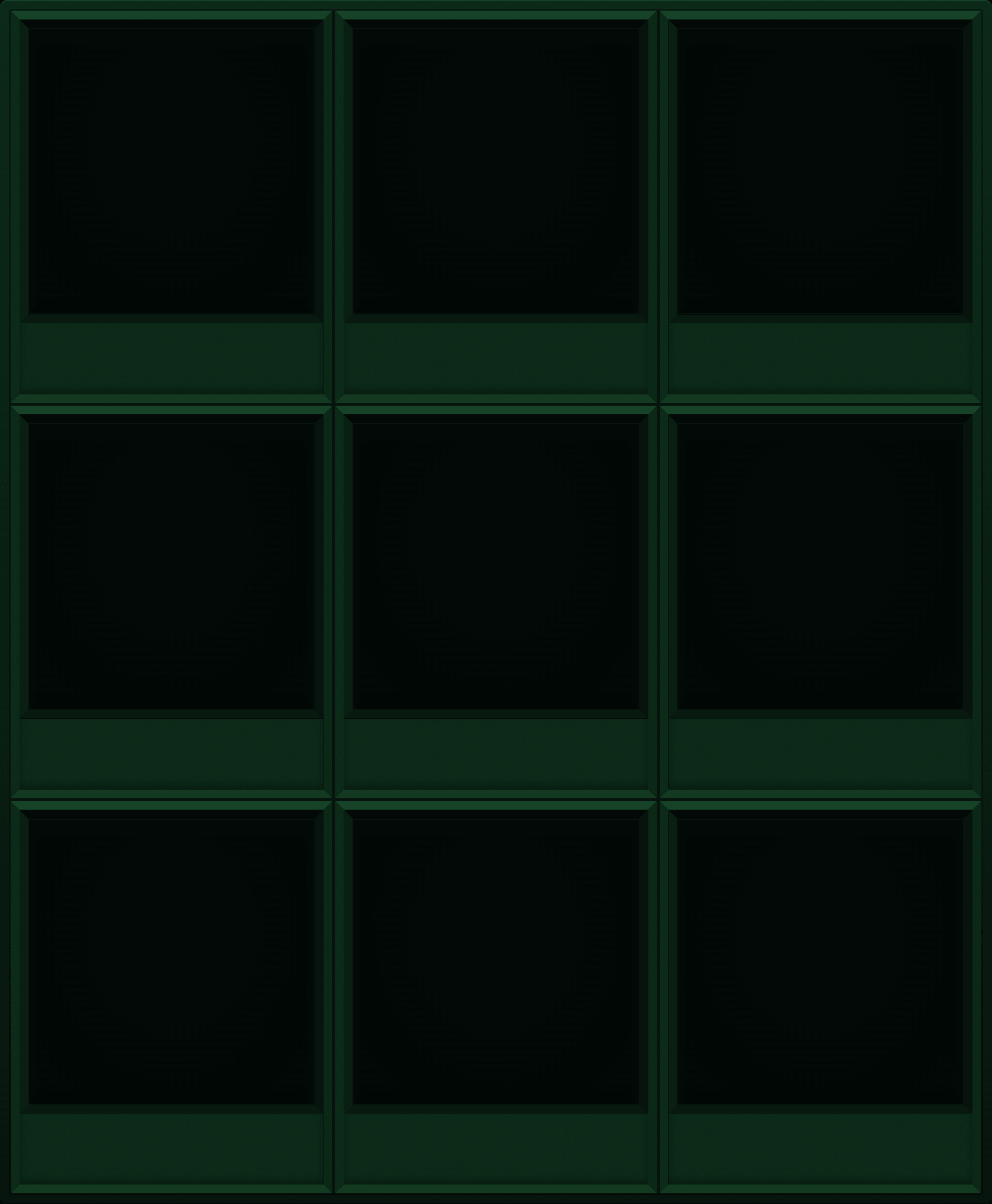 Deep Forest Display Case (3x3)